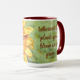 Bloom med Grace Coffee Mugg