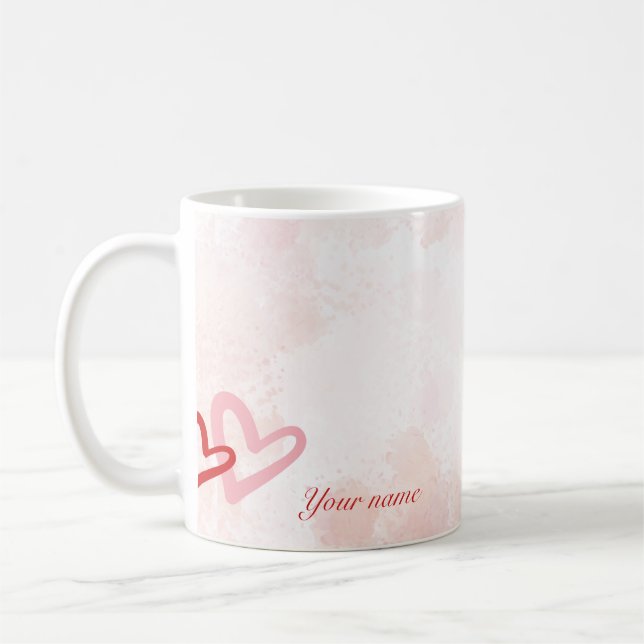 Bloom med Grace - den inspirerande Vår Blommigt Mu Kaffemugg (Vänster)