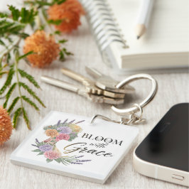 Bloom med Grace Elegant Blommigt Woman Silhouette