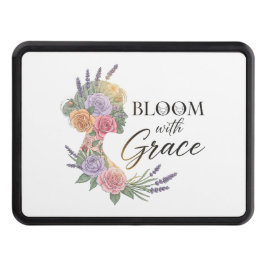 Bloom med Grace Elegant Blommigt Woman Silhouette Dragkroksskydd