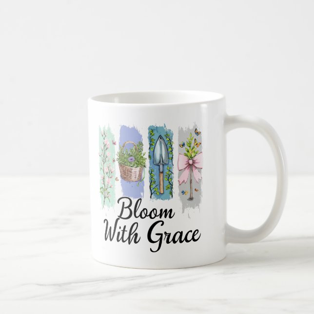 Bloom med Grace Garden Blommigt Art Kaffemugg (Höger)