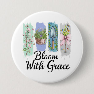 Bloom med Grace Garden Blommigt Art Knapp