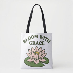 Bloom med Grace - minimalistisk Rosa vattenfritt Tygkasse