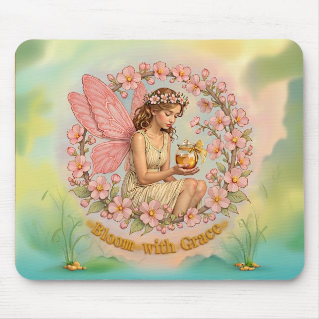 Bloom med Grace Mousepad Musmatta (Framsidan)