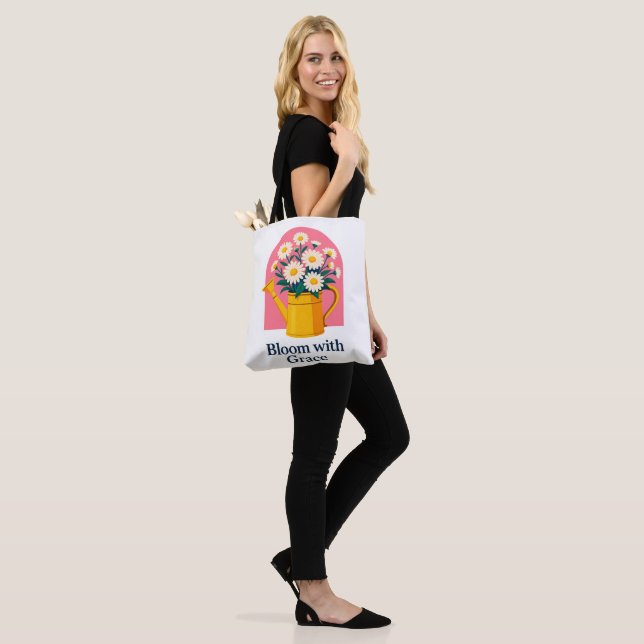 Bloom med Grace Tote Bag Tygkasse (På modell)