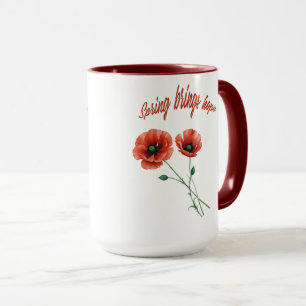 "Bloom med Hope - Vår Flower Mugg" Mugg