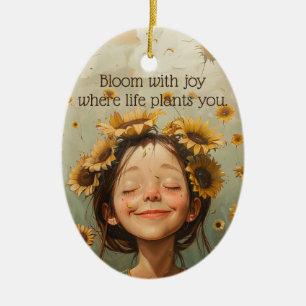 Bloom med Joy Julgransprydnad Keramik