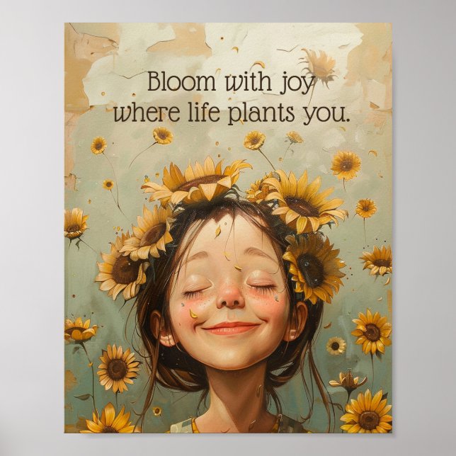 Bloom med Joy Poster (Framsidan)