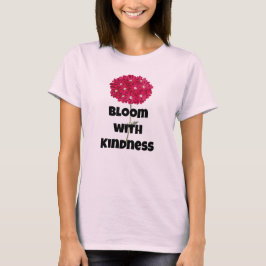 Bloom med känselbortfall Rosa Hydrangea T- Shirt T