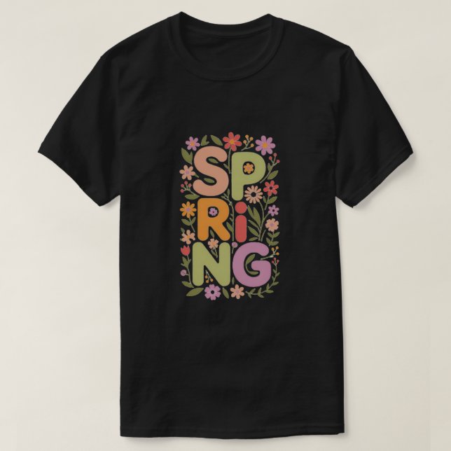 Bloom med Vår T Shirt (Design framsida)