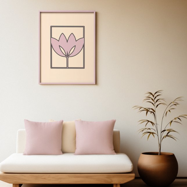  Bloom - Modern Lotus Wall Art Poster (Skapare uppladdad)