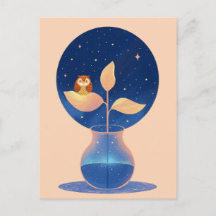 Bloom Mystic Night Uggla Garden Helg Vykort