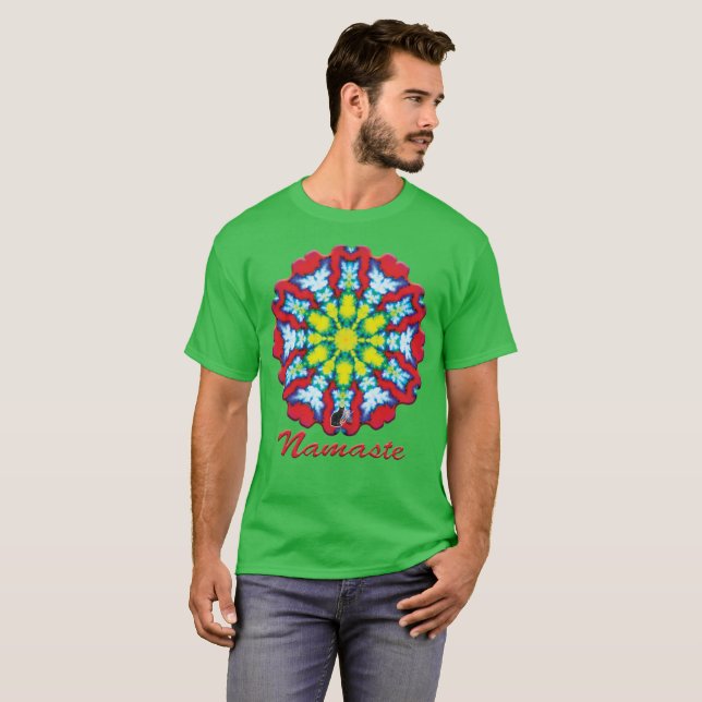 Bloom Namaste Kaleidoscope T-shirt blir (Hel framsida)