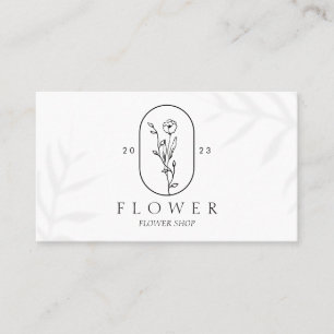 Bloom och blomning: Utformning av fin Blommigt Visitkort