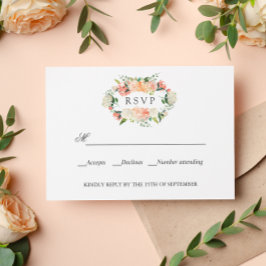 Bloom Peach Rosa Botanical BRÖLLOP OSA