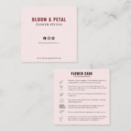 Bloom & Petal Flower Studio Visitkort