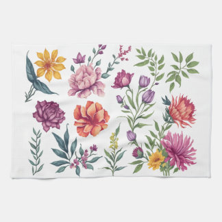 Bloom Pop – Färgglad Blomma Kökshandduk