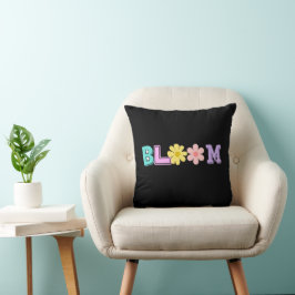 Bloom Retro Pastell Blommig Kuddslang Kudde