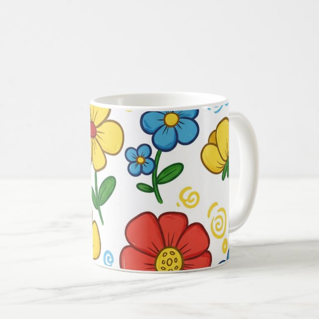 Bloom & Sip Blommig Mugg  (Framsida höger)