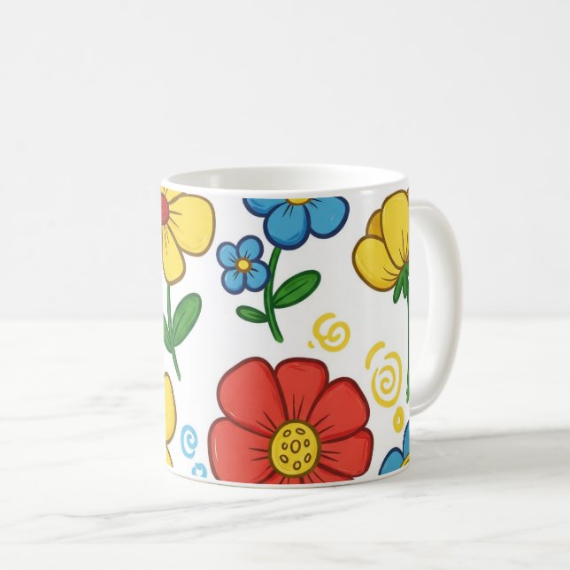 Bloom & Sip Blommig Mugg  (Framsida höger)