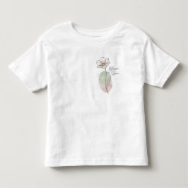Bloom Slow Minimalist Floral Art T Shirt