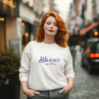 Bloom som en blommande inspirationstyp t shirt