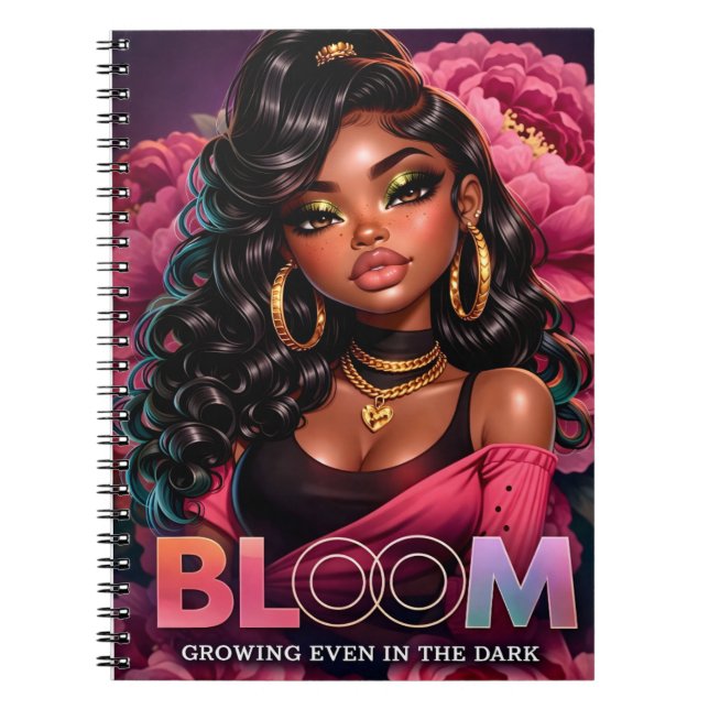 Bloom Spiral Notebook – Växer även i mörkret Anteckningsbok (Framsidan)