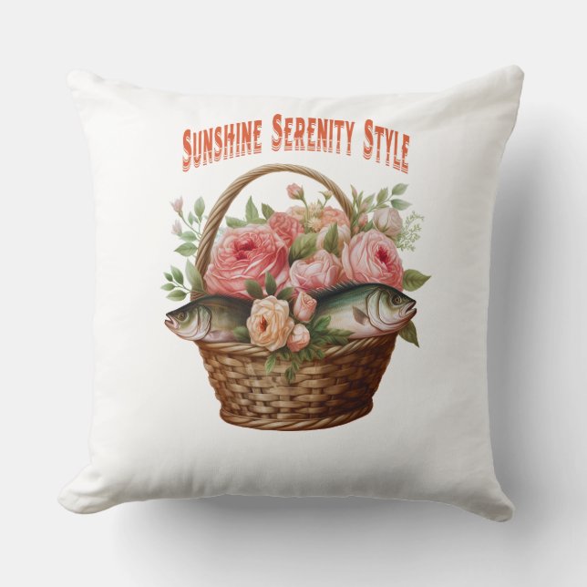 🐟 Bloom & Stänk Pillow 🌸 Kudde (Framsida)