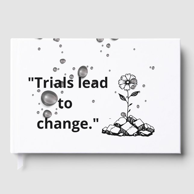 Bloom Through Trials – Strength from the Cracks Gästböcker (Framsida)