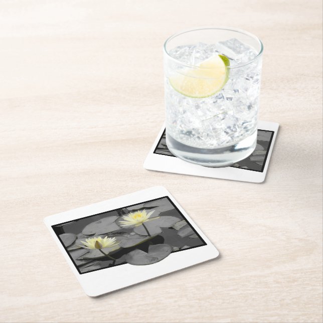 Bloom utanför Ram Underlägg Papper Kvadrat (Insitu)