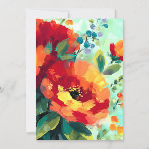 Bloom Vibrant Blommigt Garden Julkort