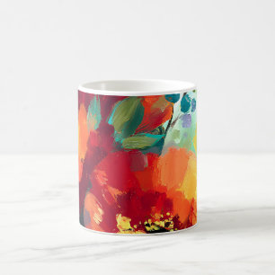 Bloom Vibrant Blommigt Garden Kaffemugg