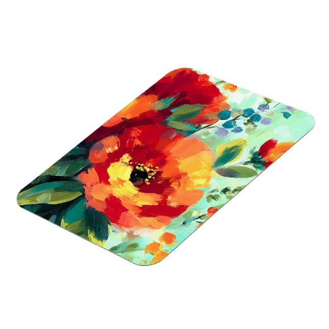 Bloom Vibrant Blommigt Garden Magnet (Vänstra Sidan)