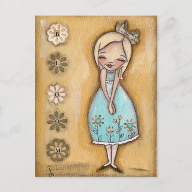 BLOOM - vykort (Framsida)