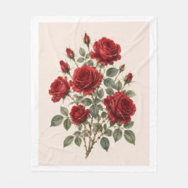 Bloom Where You Are Planted | Vintage Rose Botanic Fleecefilt