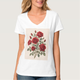 Bloom Where You Are Planted | Vintage Rose Botanic T Shirt