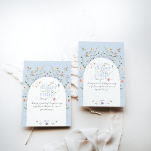 Bloom WildblommBlue Boy Shower-kalender Tilläggskort