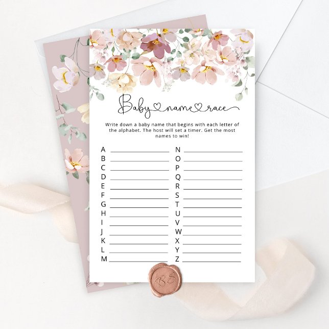 Bloom wildblommor baby namn tävling babyduschspel  (Skapare uppladdad)