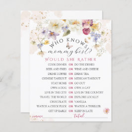 Bloom Wildbloms Rustic Baby Shower-spel