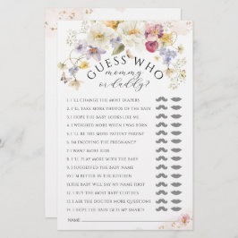 Bloom Wildbloms Rustic Baby Shower-spel