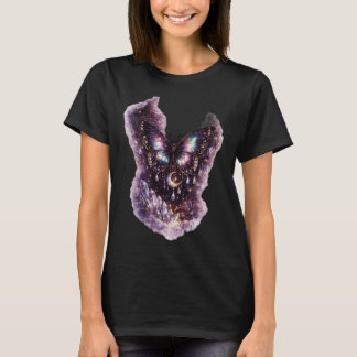 Bloom With Grace Fjäril Blommig Kvinnor T-Shirt |