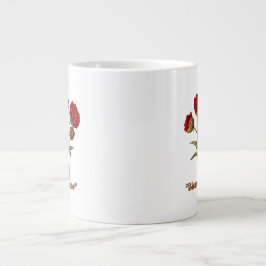 Bloom With Grace Floral | Elegant Botanical Quote Jumbo Mugg