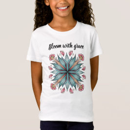 Bloom with Grace: Vår Blommigt T Shirt