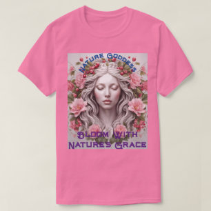 Bloom with Nature's Grace Porträtt T-Shirt
