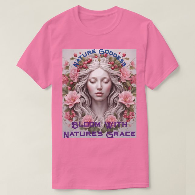Bloom with Nature's Grace Porträtt T-Shirt (Design framsida)