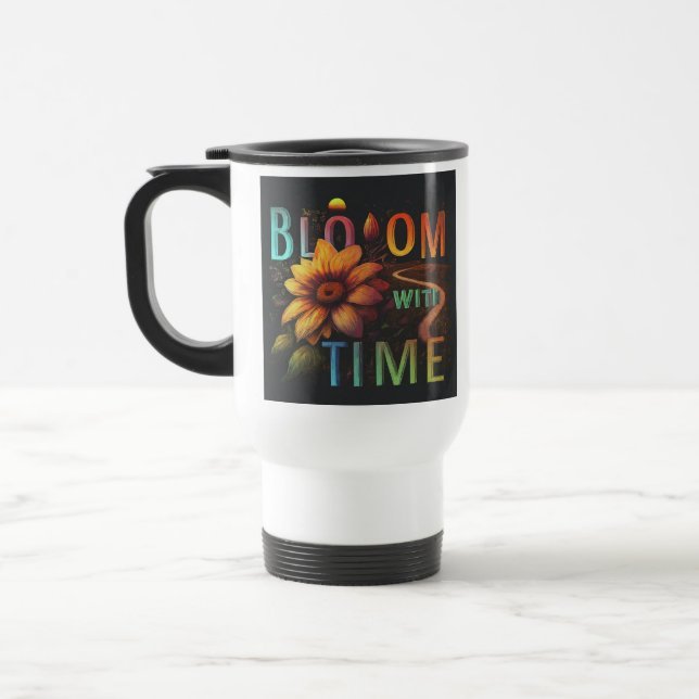 "Bloom with Time" - resekaffesmug Resemugg (Vänster)