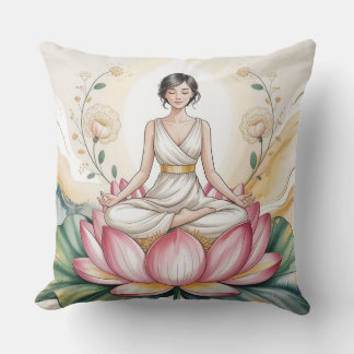 Bloom Within Meditation Pillowcase Kudde