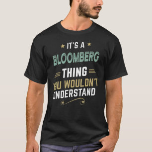 BLOOMBERG Efternamn, Personlig Namn T Shirt