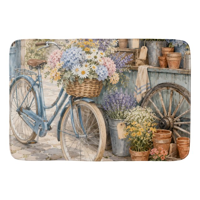 Bloomcore Blommarknad Cykel Badrumsmatta (Framsidan)