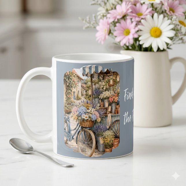 Bloomcore Blommarknad Cykel Kaffemugg (Bloomcore Flower Market Bicycle Coffee Mug)